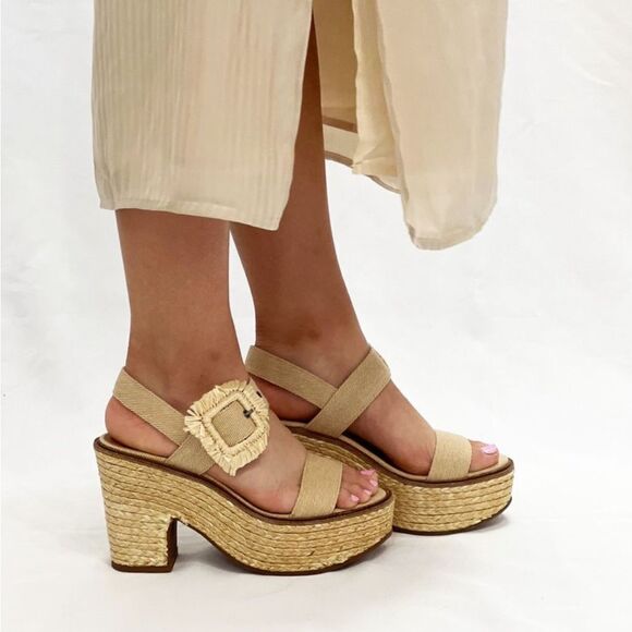 Lucky brand YIDRIS ESPADRILLE PLATFORM SANDAL - Picture 1 of 10